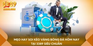 Mẹo hay soi kèo vàng bóng đá hôm nay tại 3389 siêu chuẩn